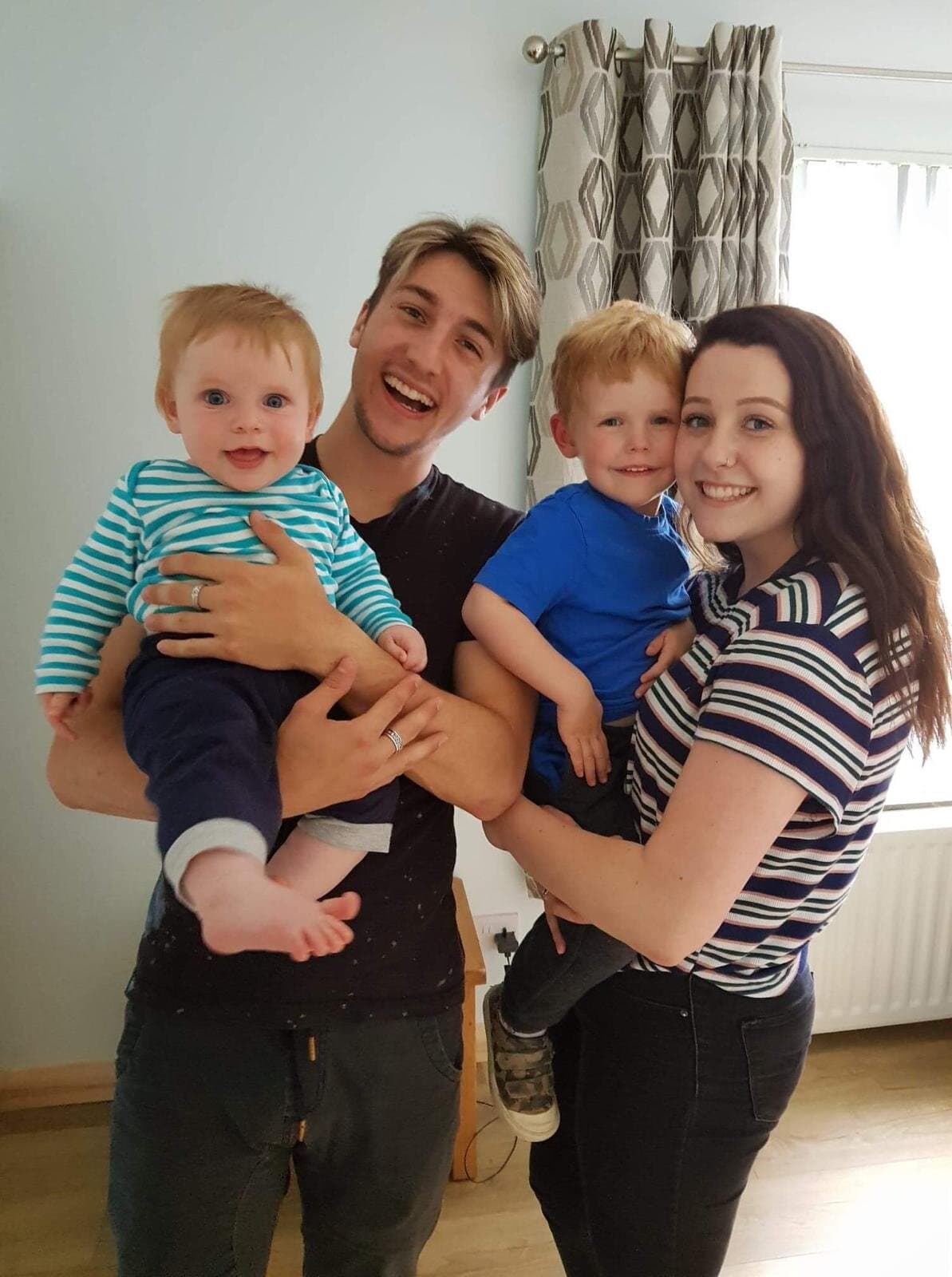 Alex meeting the little ones in Ireland