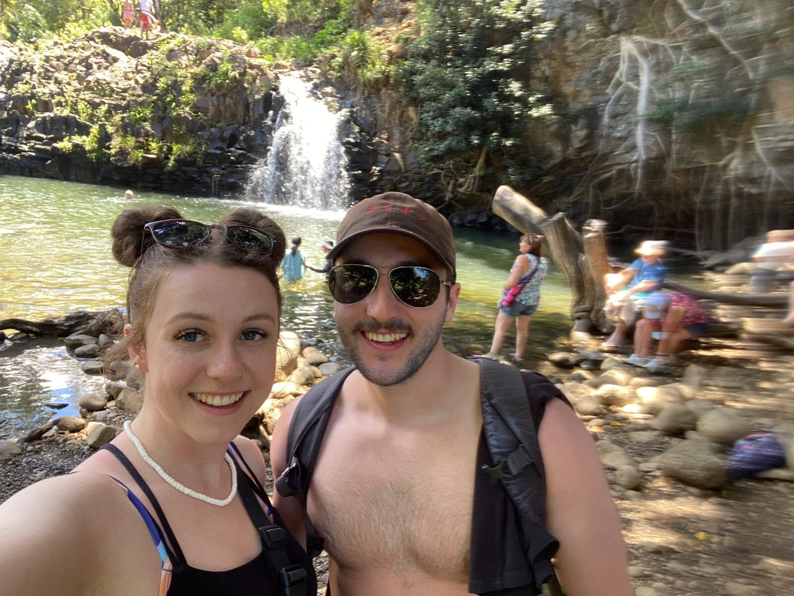 Cliff jumping in Hawaii